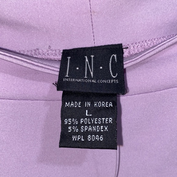 INC Purple Long Sleeve Off the Shoulder Top - LARGE - NWT - Picture 3 of 4